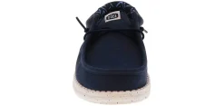 Casual|HEYDUDE Wally Stretch Canvas Youth Boys’ (11-7) Casual Shoe Blue