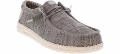 Comfort Shoes|Comfort|HEYDUDE Wally Stretch Mesh Men's Wide-Width Casual Shoe Grey