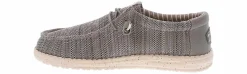 Comfort Shoes|Comfort|HEYDUDE Wally Stretch Mesh Men's Wide-Width Casual Shoe Grey