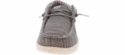 Casual|HEYDUDE Wally Stretch Mesh Youth Boys’ (11-7) Casual Shoe Grey