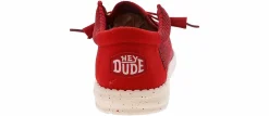 Comfort Shoes|HEYDUDE Wally Stretch Sox Men’s Casual Shoe Red