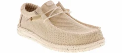 Comfort Shoes|HEYDUDE Wally Stretch Sox Men's Casual Shoe Beige