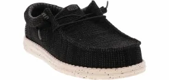 Comfort Shoes|Comfort|HEYDUDE Wally Stretch Sox Men’s Wide-Width Casual Shoe Black