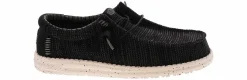 Comfort Shoes|Comfort|HEYDUDE Wally Stretch Sox Men’s Wide-Width Casual Shoe Black