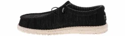 Comfort Shoes|Comfort|HEYDUDE Wally Stretch Sox Men’s Wide-Width Casual Shoe Black