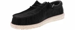 Comfort Shoes|Comfort|HEYDUDE Wally Stretch Sox Men’s Wide-Width Casual Shoe Black