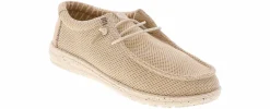 Casual|HEYDUDE Wally Stretch Sox Youth Boys’ (13-7) Casual Shoe Beige