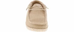 Casual|HEYDUDE Wally Stretch Sox Youth Boys’ (13-7) Casual Shoe Beige