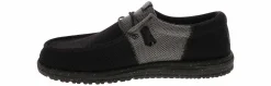 Canvas Shoes|Comfort Shoes|HEYDUDE Wally Tri Varsity Mesh Men's Casual Shoe Black