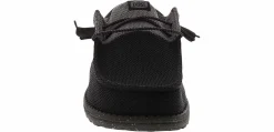 Canvas Shoes|Comfort Shoes|HEYDUDE Wally Tri Varsity Mesh Men's Casual Shoe Black