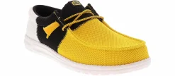 Canvas Shoes|Comfort Shoes|HEYDUDE Wally Tri Varsity Mesh Men’s Casual Shoe Yellow