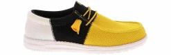 Canvas Shoes|Comfort Shoes|HEYDUDE Wally Tri Varsity Mesh Men’s Casual Shoe Yellow