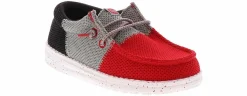 Casual|HEYDUDE Wally Tri Varsity Toddler Boys' (5-10) Casual Shoe Red