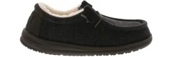 Casual|HEYDUDE Wally Warmth Lined Youth Boys’ (11-6) Casual Shoe Black
