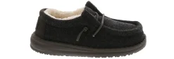 Casual|HEYDUDE Wally Warmth Lined Toddler Boys' (5-10) Casual Shoe Black