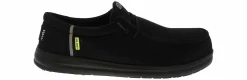 Slip Resistant|HEYDUDE Wally Work Men’s Carbon Toe Work Shoe Black