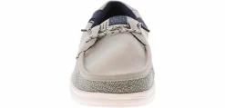 Comfort Shoes|Boat Shoes|HEYDUDE Welsh Grip Classic Mesh Men's Boat Shoe Grey