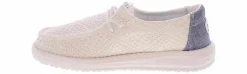 Casual|HEYDUDE Wendy Boho Crochet Youth Girls' (12-4) Casual Shoe White