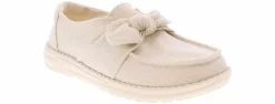 Canvas Shoes|Flat|HEYDUDE Wendy Bow Shimmer Women’s Casual Shoe Silver