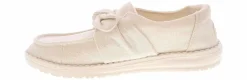 Canvas Shoes|Flat|HEYDUDE Wendy Bow Shimmer Women’s Casual Shoe Silver