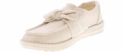 Canvas Shoes|Flat|HEYDUDE Wendy Bow Shimmer Women’s Casual Shoe Silver