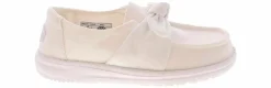 Casual|HEYDUDE Wendy Bow Stardust Youth Girls’ (11-4) Casual Shoe White