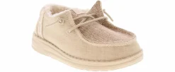 Casual|HEYDUDE Wendy Brushed Cozy Toddler Girls' (5-10) Casual Shoe Beige