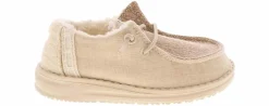 Casual|HEYDUDE Wendy Brushed Cozy Toddler Girls' (5-10) Casual Shoe Beige
