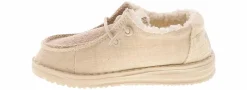 Casual|HEYDUDE Wendy Brushed Cozy Toddler Girls' (5-10) Casual Shoe Beige