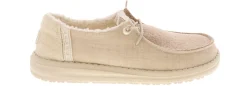 Canvas Shoes|Comfort Shoes|HEYDUDE Wendy Brushed Cozy Women's Casual Shoe White