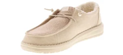Canvas Shoes|Comfort Shoes|HEYDUDE Wendy Brushed Cozy Women's Casual Shoe White