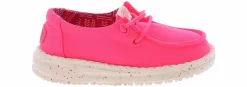 Casual|HEYDUDE Wendy Canvas Toddler Girls' (7-10) Casual Shoe Pink