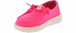 Casual|HEYDUDE Wendy Canvas Toddler Girls' (7-10) Casual Shoe Pink