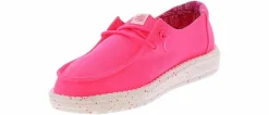 Casual|HEYDUDE Wendy Canvas Youth (11-4) Casual Shoe Pink
