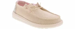 Flat|Comfort Shoes|HEYDUDE Wendy Cord Leo Women’s Casual Shoe White