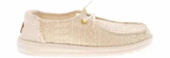 Canvas Shoes|Flat|HEYDUDE Wendy Crochet Lace Women's Casual Shoe White