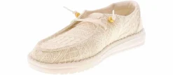 Canvas Shoes|Flat|HEYDUDE Wendy Crochet Lace Women's Casual Shoe White