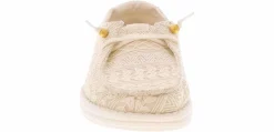 Canvas Shoes|Flat|HEYDUDE Wendy Crochet Lace Women's Casual Shoe White