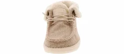 Casual|HEYDUDE Wendy Fold Brushed Cozy Youth Girls’ (11-3) Shoe Beige