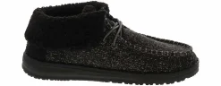 Flat|Comfort Shoes|HEYDUDE Wendy Fold Brushed Cozy Women’s Casual Shoe Black
