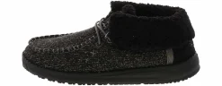 Flat|Comfort Shoes|HEYDUDE Wendy Fold Brushed Cozy Women’s Casual Shoe Black