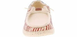 Canvas Shoes|Flat|HEYDUDE Wendy Funk Americana Women's Casual Shoe White