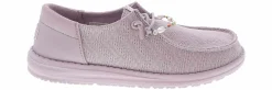 Canvas Shoes|Flat|HEYDUDE Wendy Funk Mesh Sholery Thistle Women’s Casual Shoe Purple