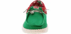 Canvas Shoes|Flat|HEYDUDE Wendy Holiday Elf Women’s Casual Shoe Green