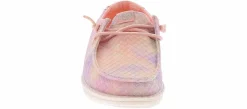 Casual|HEYDUDE Wendy Mermaid Shimmer Coral Toddler Girls’ (5-10) Casual Shoe Pink