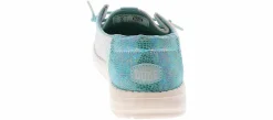 Casual|HEYDUDE Wendy Mermaid Shimmer Youth Girls’ (11-4) Casual Shoe Blue