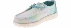 Casual|HEYDUDE Wendy Mermaid Shimmer Youth Girls’ (11-4) Casual Shoe Blue