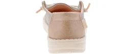 Casual|HEYDUDE Wendy Metallic Sparkle Girls’ (7-10) Casual Shoe Pink