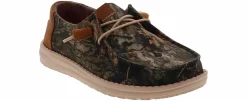 Canvas Shoes|Comfort Shoes|HEYDUDE Wendy Mossy Oak Women’s Casual Shoe Brown