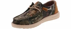 Canvas Shoes|Comfort Shoes|HEYDUDE Wendy Mossy Oak Women’s Casual Shoe Brown
